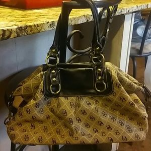 Dooney & Bourke Monogram Canvas Satchel